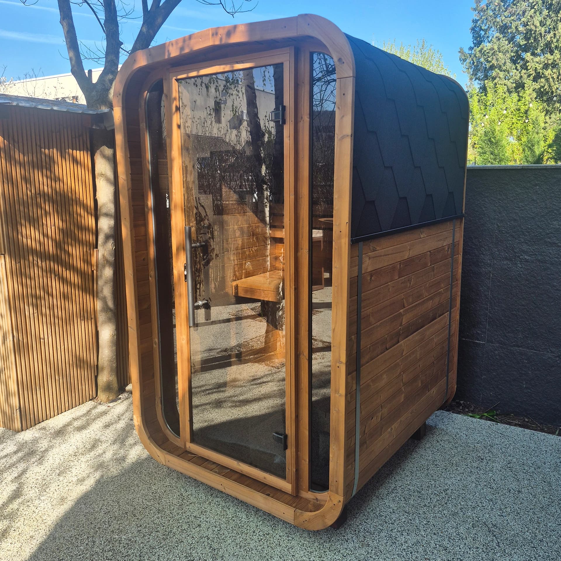 Saună de finlandeză exterior Auroom® Sola 140 – Ilfov 2