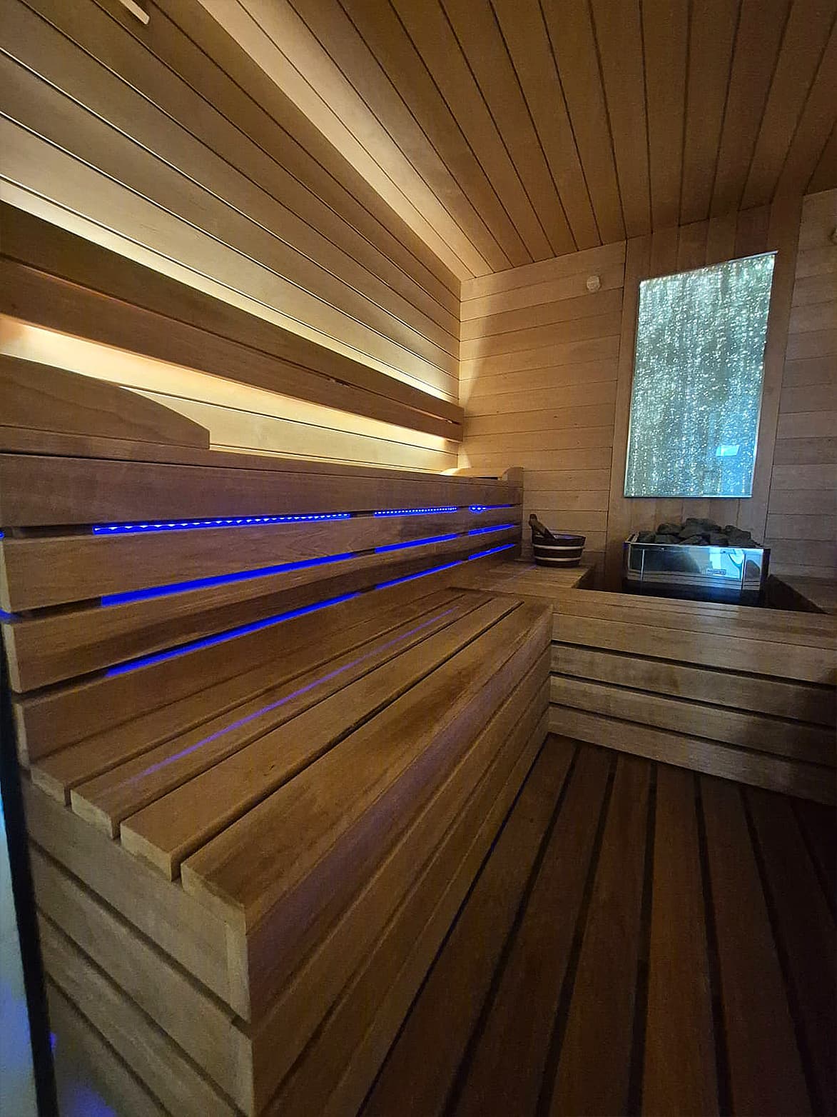 Panelled Dry Sauna – Hidrostyle project in Bucharest 5
