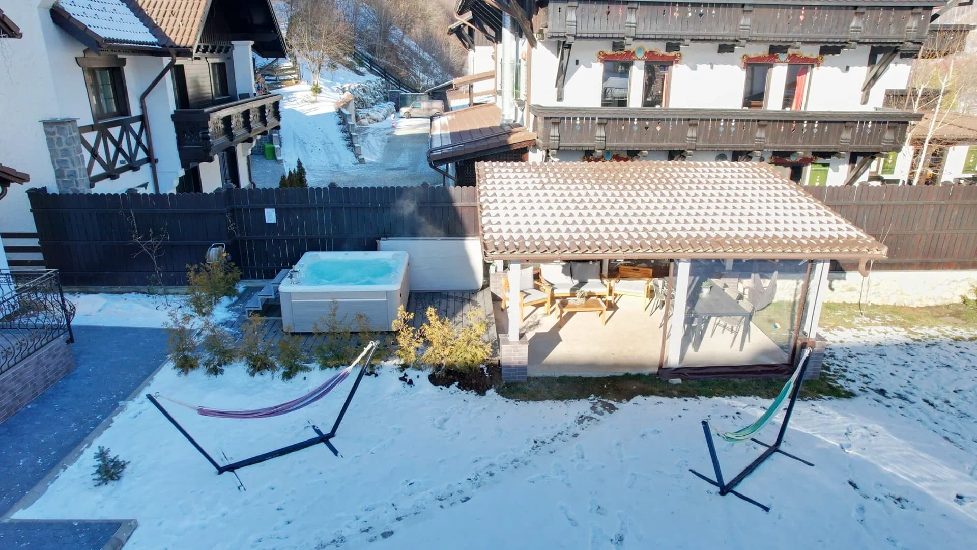 Caldera Spas® Seychelles outdoor hot tub – Hidrostyle project at Pensiunea Colț Viu