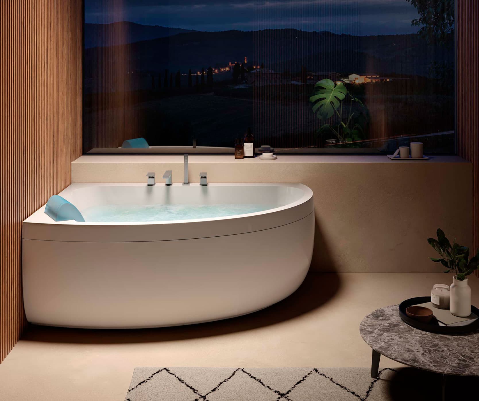 Cadă de baie cu hidromasaj Jacuzzi® Aquasoul Offset