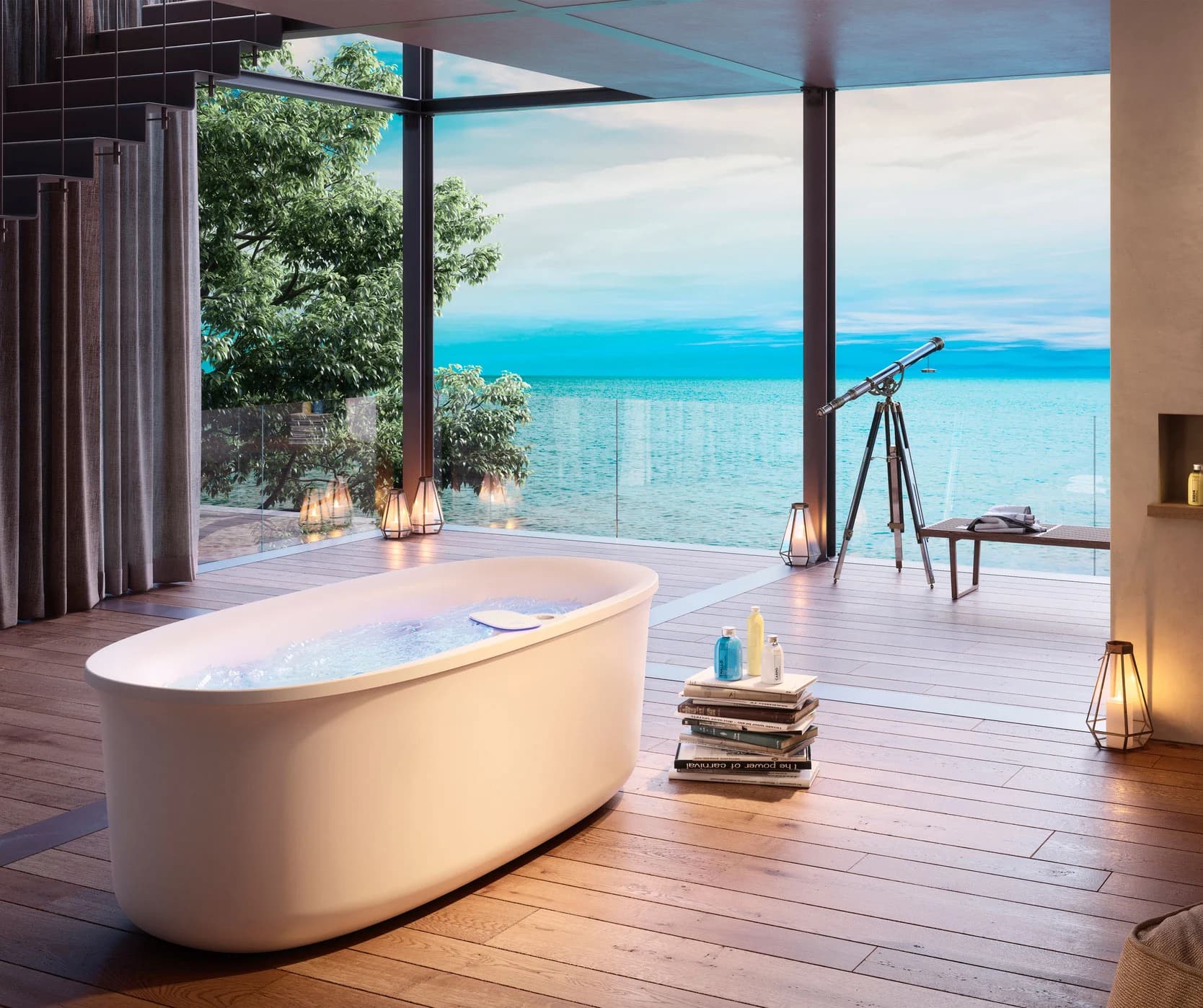Cadă de baie cu sistem Swirlpool® Jacuzzi® ARGA® 175