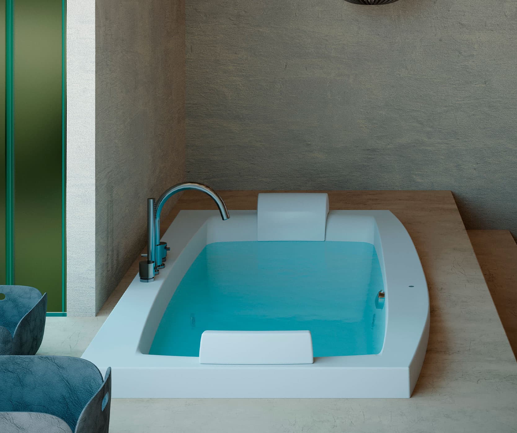 Cadă de baie cu hidromasaj Jacuzzi® Invita (J-Quiet™)