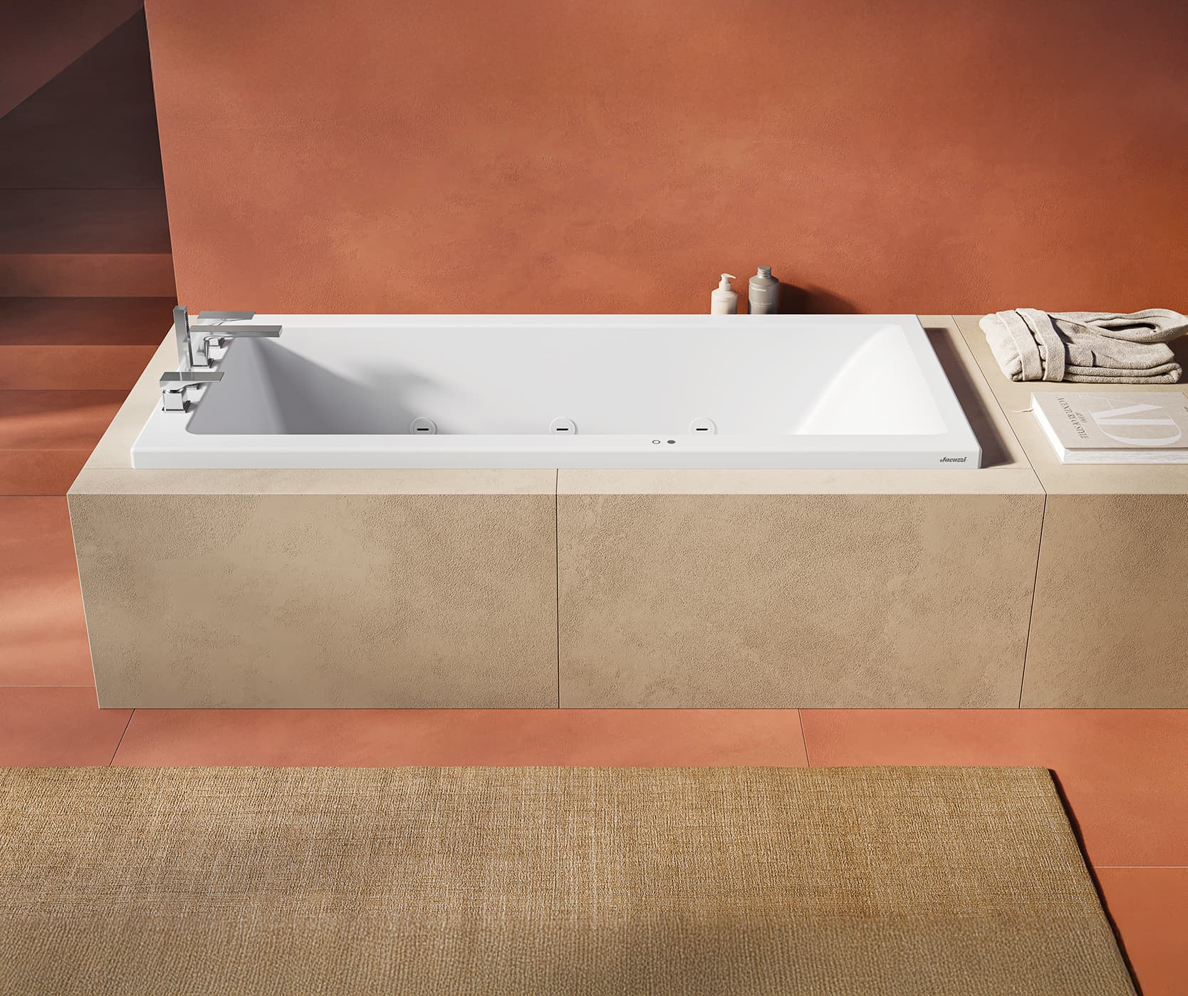 Cadă de baie cu hidromasaj Jacuzzi® Silk (J-Quiet™)