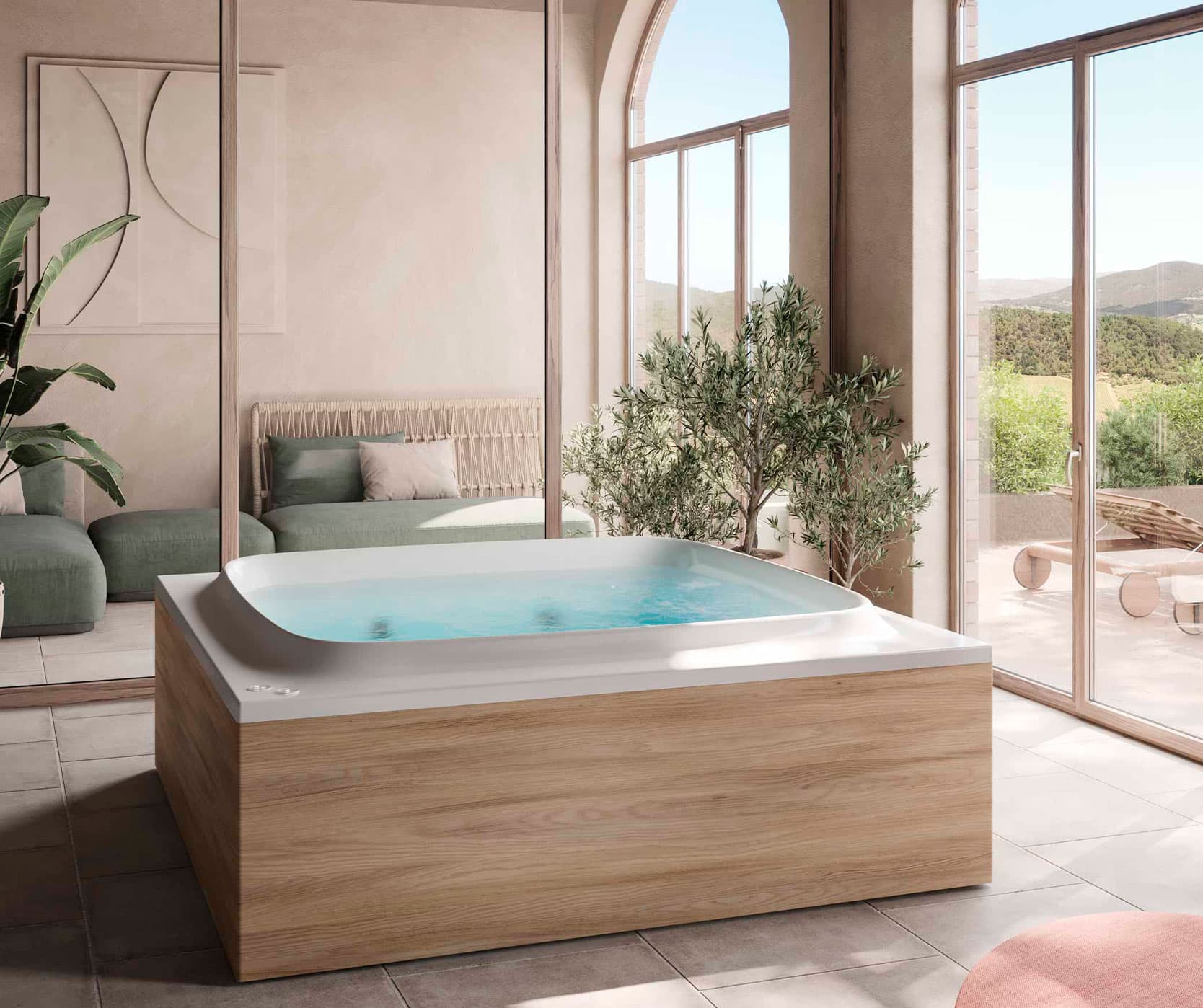 Cadă de baie cu hidromasaj Jacuzzi® Skyline