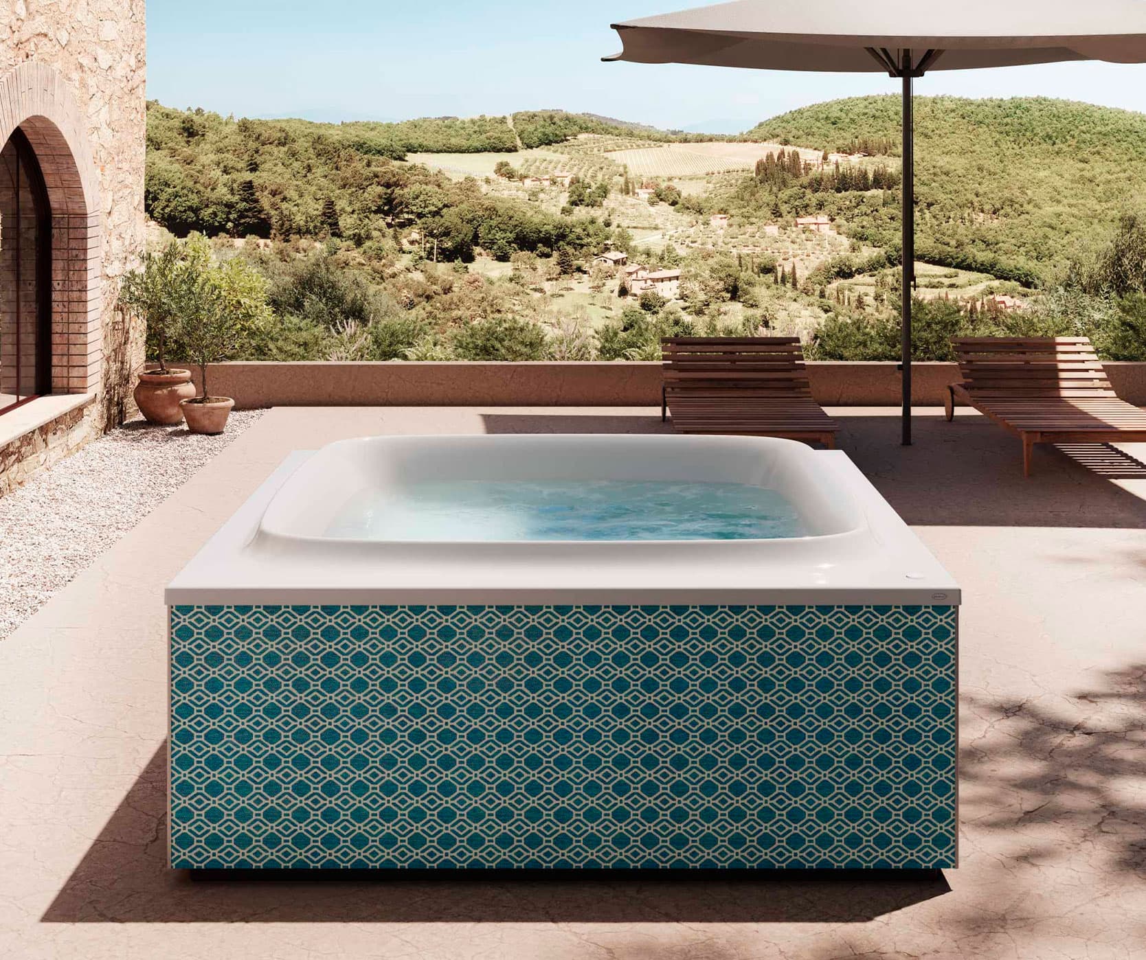 Cadă de baie cu hidromasaj Jacuzzi® Skylounge®
