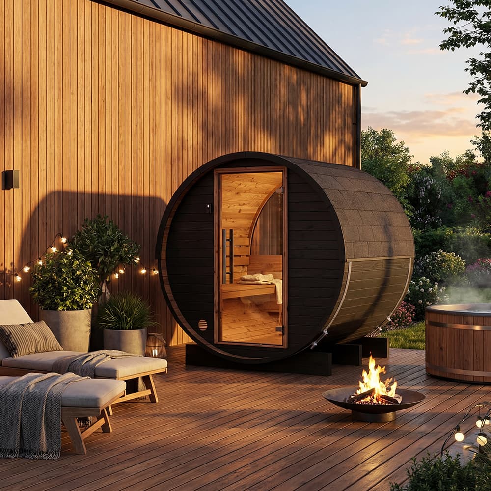 Saună de exterior Auroom® Halo Cosy 150 – 2 locuri