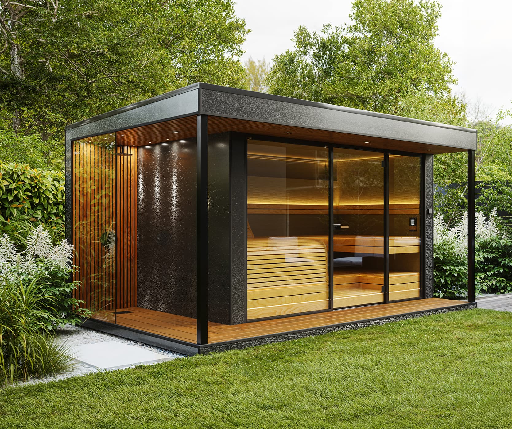 Saună exterioară Auroom® Quu Wave