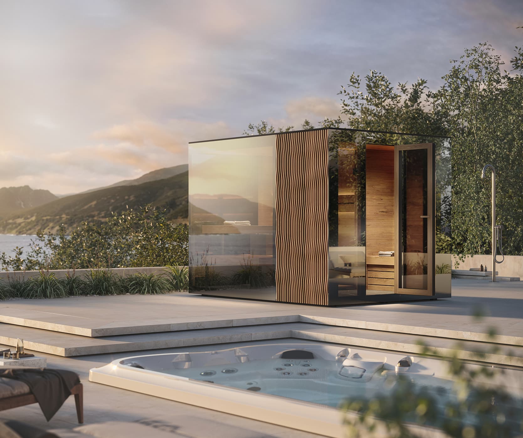 Saună de exterior Jacuzzi® INNEXA™ MAXI