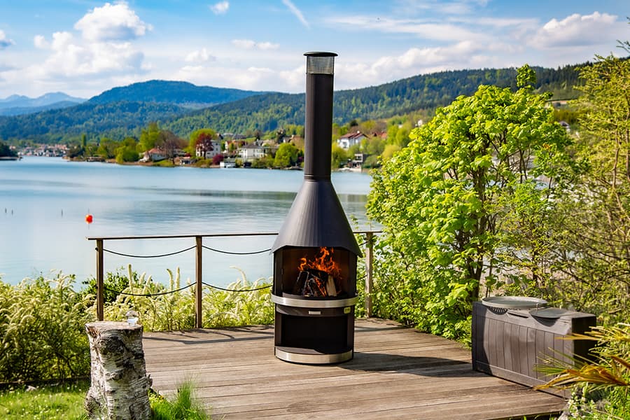 Grătar BBQ premium cu șemineu de interior și exterior HERMAPRO Vario 70