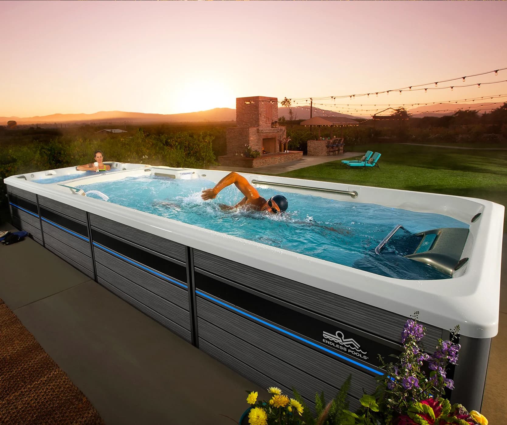 Piscină cu înot contracurent Endless Pools® E2000