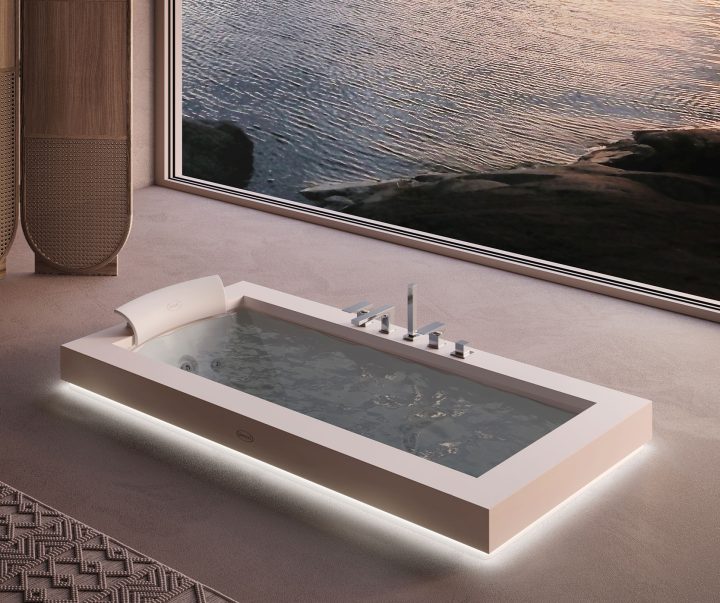 Jacuzzi Aura Uno cada de baie_lumini