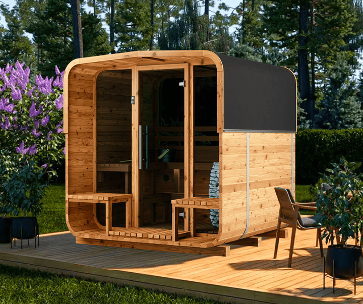 Sauna Exterior Auroom Barrel Sola 210 1