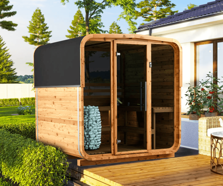 Sauna Exterior Auroom Barrel Sola 210 2