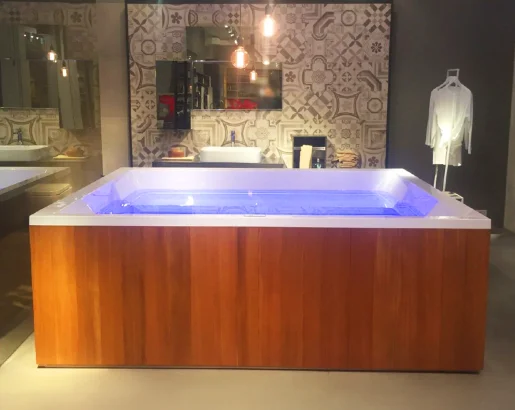Cada cu hidromasaj Treesse Rest Spa Wooden