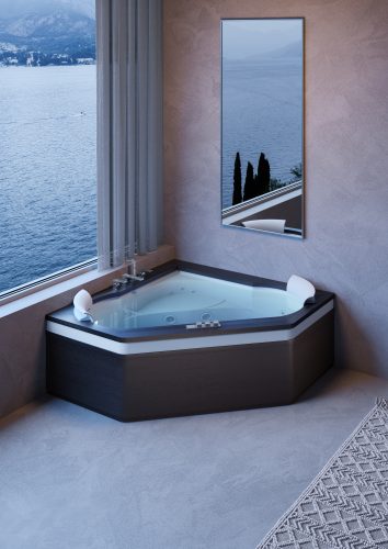 Jacuzzi-Bath Aura Corner 160 Wenge Lifestyle
